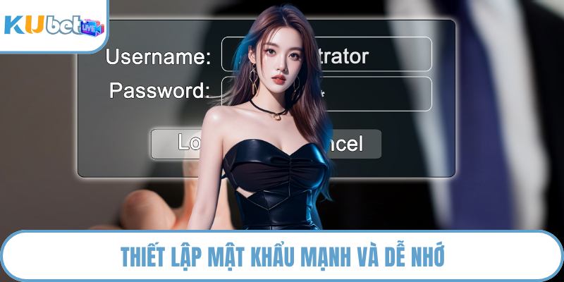 Thiết lập mật khẩu mạnh và dễ nhớ
